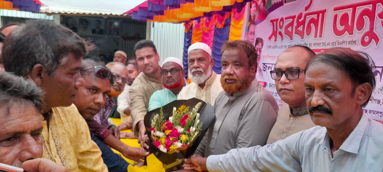 জামালপুরের প্রধান পিপি ও পৌর বিএনপির সভাপতি নির্বাচিত হওয়ায় বকশীগঞ্জে সংবর্ধনা প্রদান