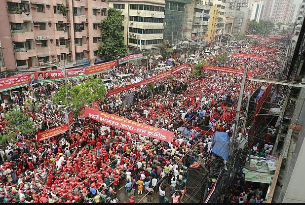 শ্রমিক দলের সমাবেশে নেতা-কর্মীদের ঢল, ভার্চুয়ালি বক্তব্য দেবেন তারেক