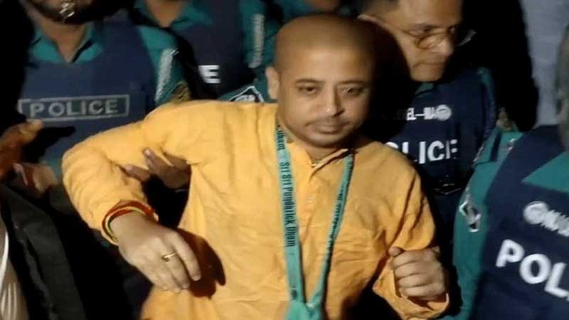 চিন্ময় কৃষ্ণকে একদিন জেলগেটে জেরা করার অনুমতি