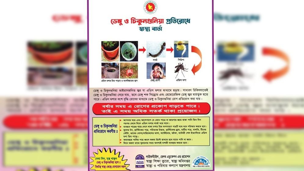 ৩ সপ্তাহে ১৪০ জনের শরীরে চিকুনগুনিয়া শনাক্ত