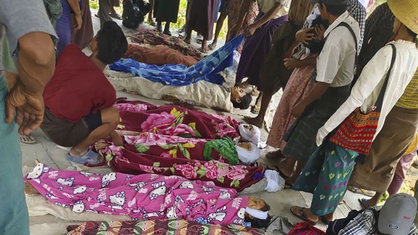 মিয়ানমারে স্কুলে জান্তা বাহিনীর বিমান হামলা, ২০ শিশুসহ নিহত ২২