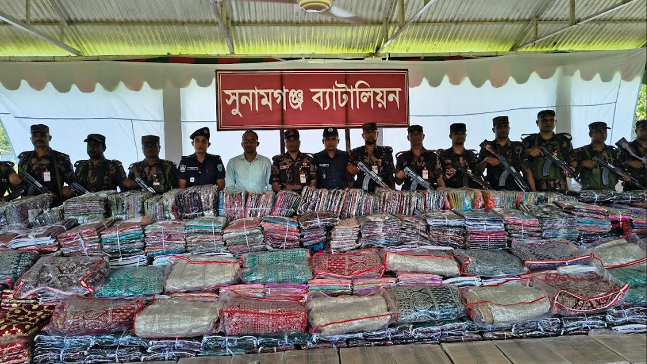 সুনামগঞ্জ সীমান্তে কোটি টাকার চোরাই ভারতীয় পণ্য জব্দ, ছায়াপথে সক্রিয় চোরাকারবারিরা