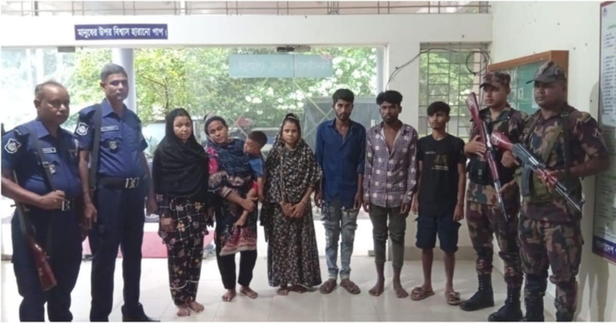 গারো পাহাড় সীমান্তে পাচারকারীসহ আটক হলো ৭ জন বাংলাদেশী!
